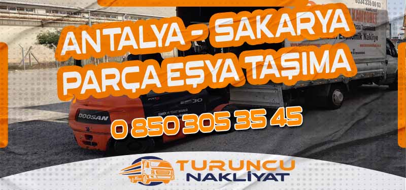 Antalya Sakarya Arası Parça Eşya Taşıma